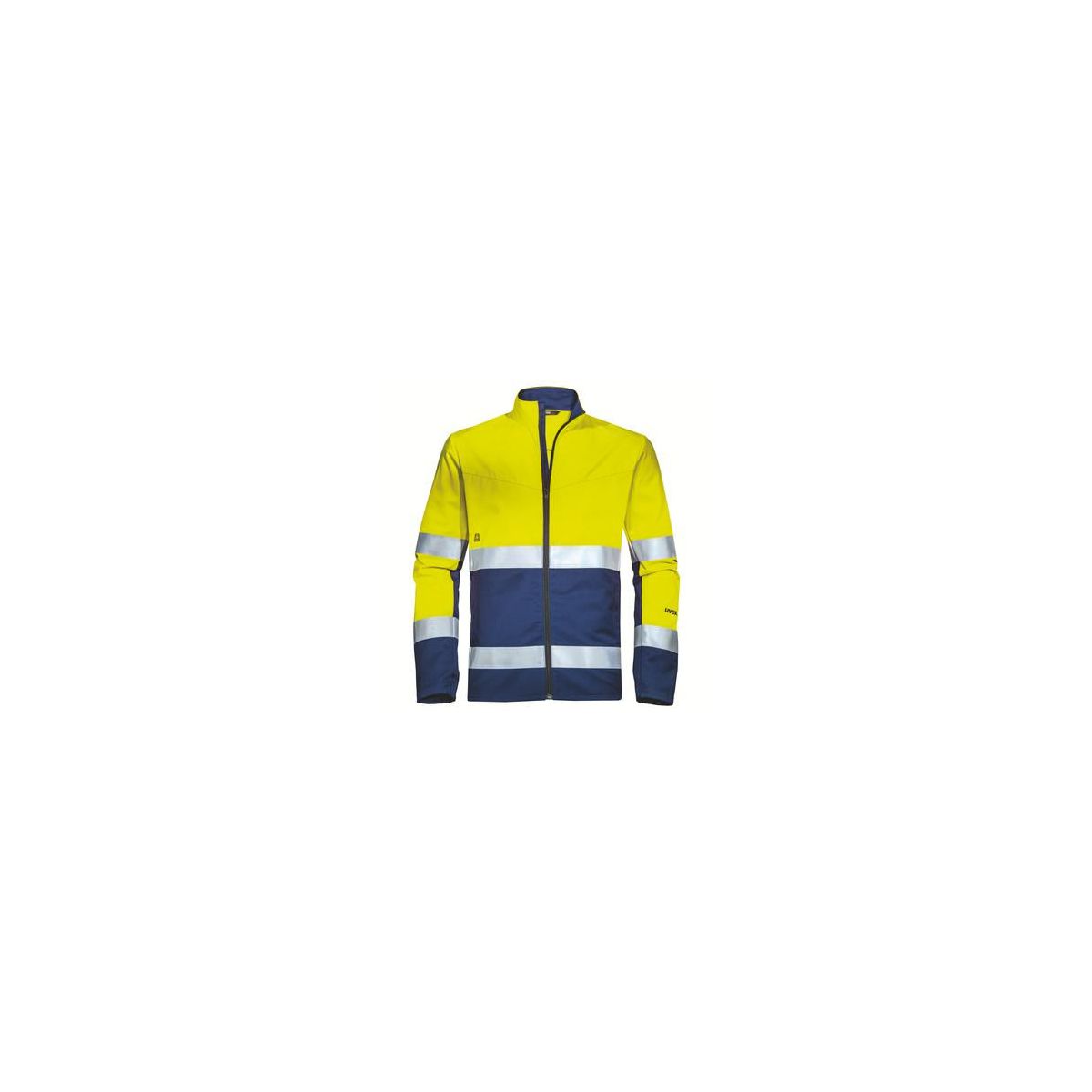 Arbeitsjacke uvex Construction gelb/blau/warngelb XXL, gelb / blau / warngelb