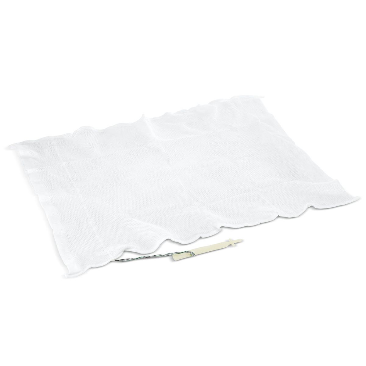 Moppnetz mit Zugband weiss 70L