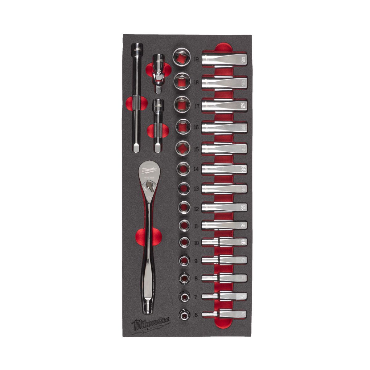 3/8″ Ratschen+Nüsse Einlage 32-teile