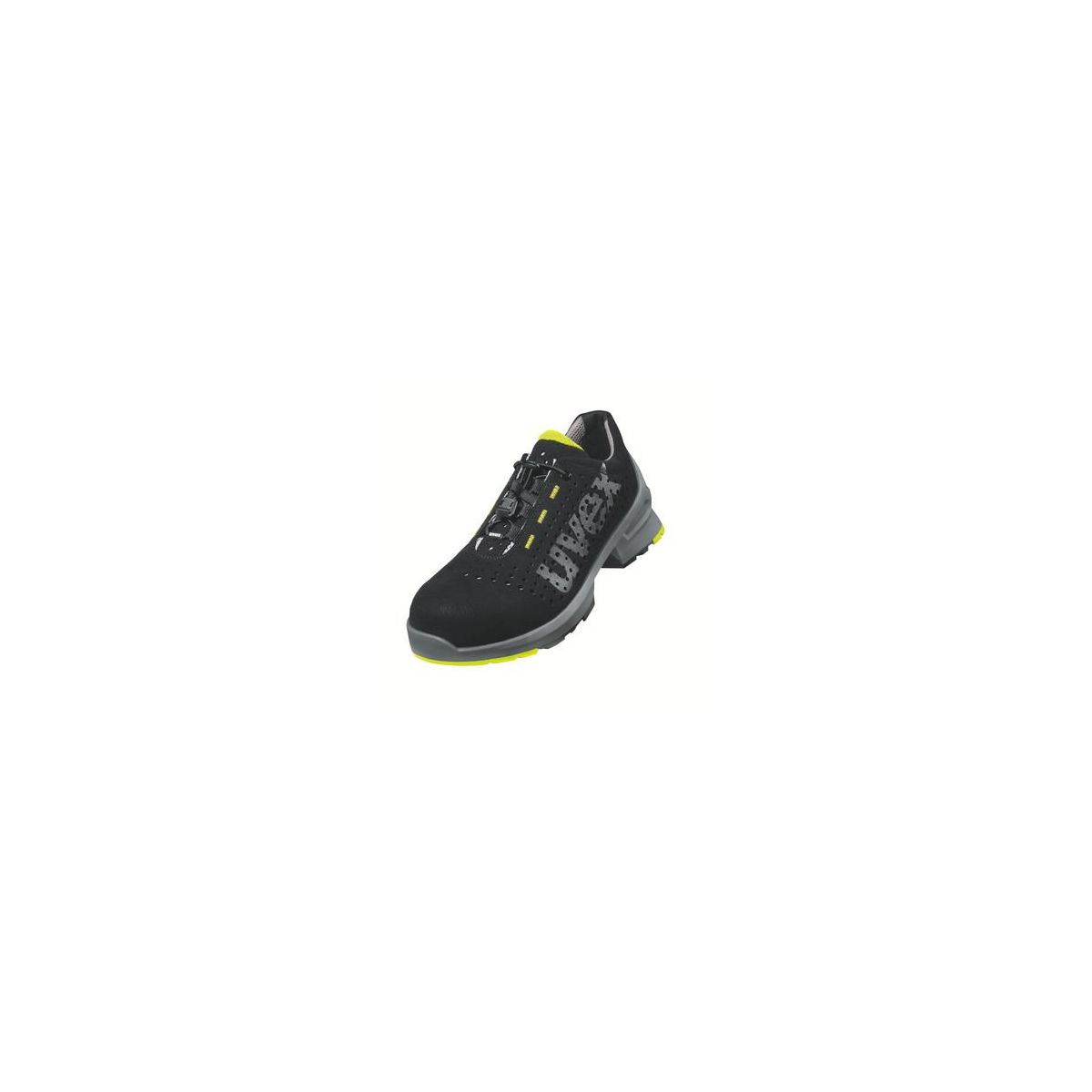 uvex 1 Halbschuhe S1 schwarz/gelb Weite 10 Größe 46