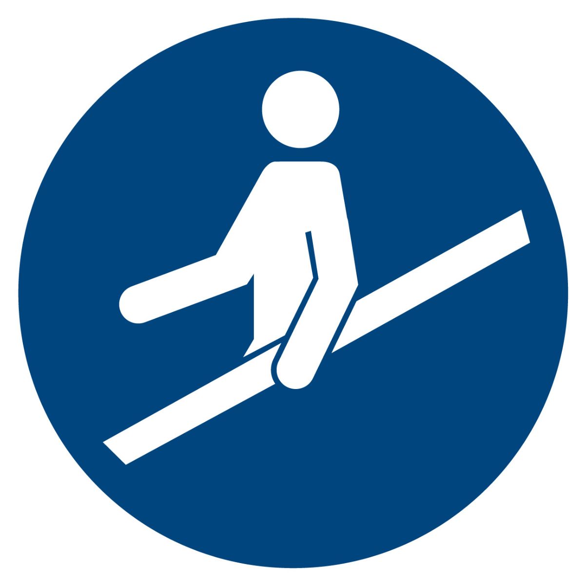 Gebotszeichen Handlauf benutzen, Typ: 02200