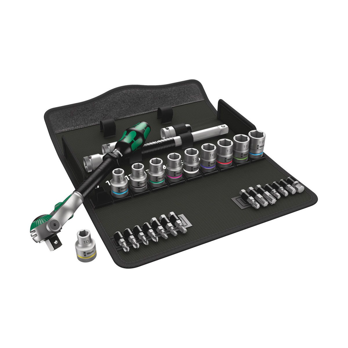 8100 SC 6 Zyklop Speed-Knarrensatz, 1/2″-Antrieb, metrisch, 28-teilig