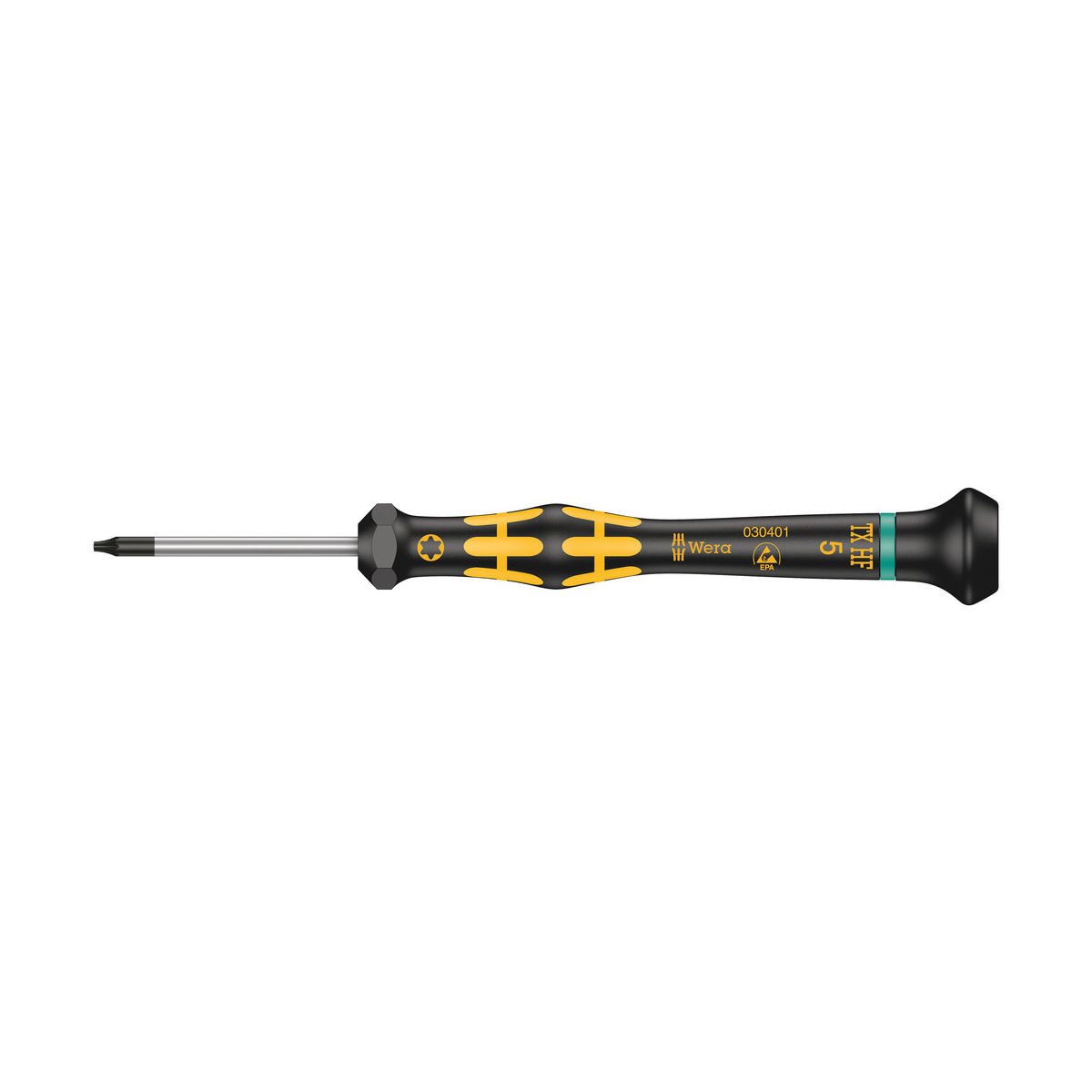 1567 TORX® HF ESD Kraftform Micro Schraubendreher mit Haltefunktion, TX 5 x 40 mm
