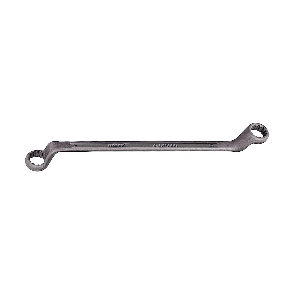 Doppelringschlüssel, tiefgekröpft, phosphatiert, Schlüsselweite: 6X7mm