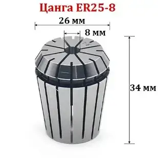 Цанга ER25-8мм