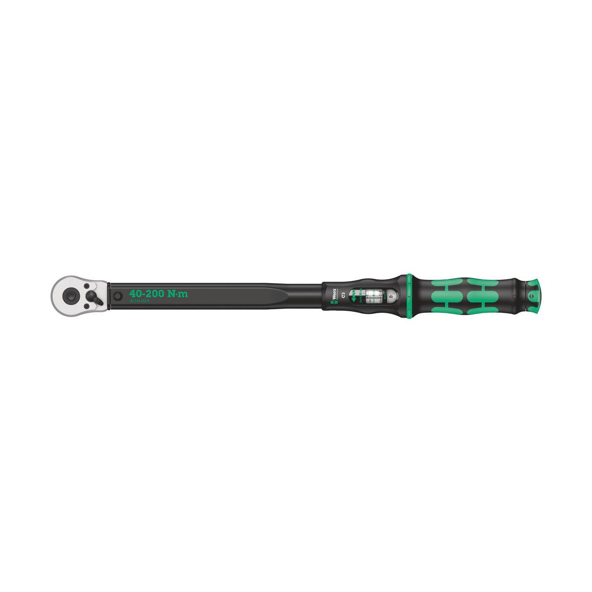 Click-Torque C 3 Drehmomentschlüssel mit Umschaltknarre, 40-200 Nm, 1/2″ x 40-200 Nm