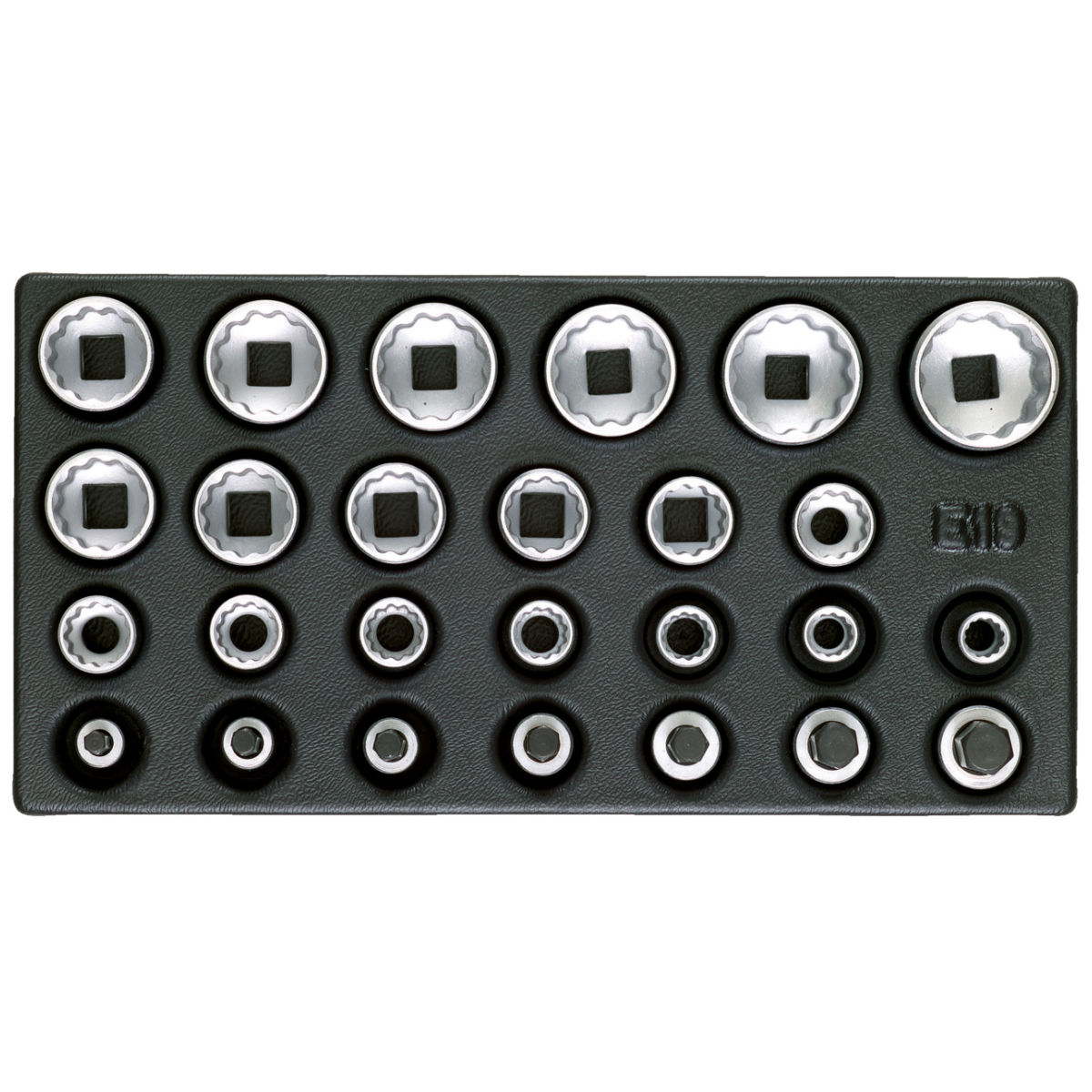 Satz Steckschlüsseleinsätze 1/2″, UD-Profil, in 1/3 ES-Modul