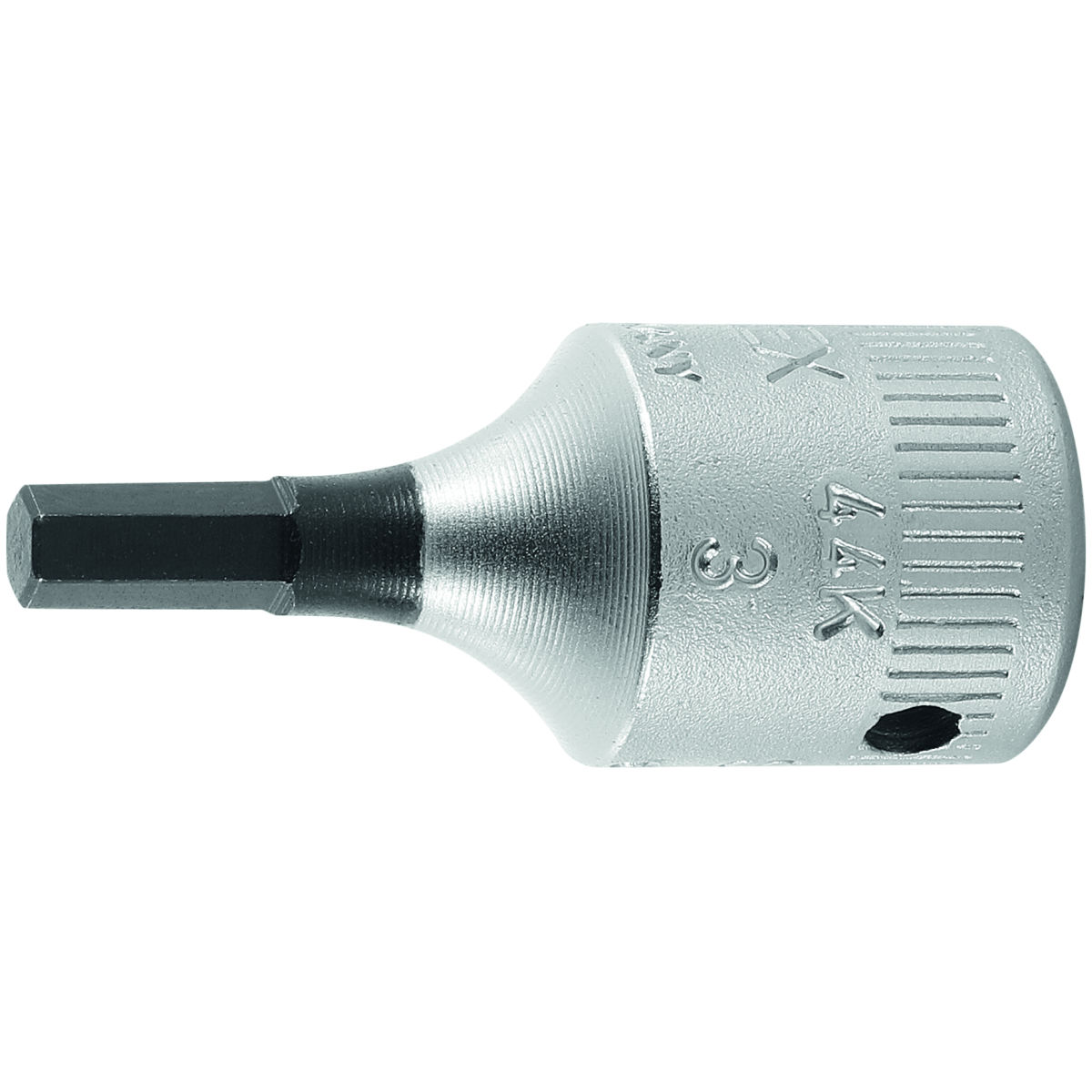 6-kant-Schraubendreher-Einsatz, 1/4 Zoll kurz, Sechskant: 3mm