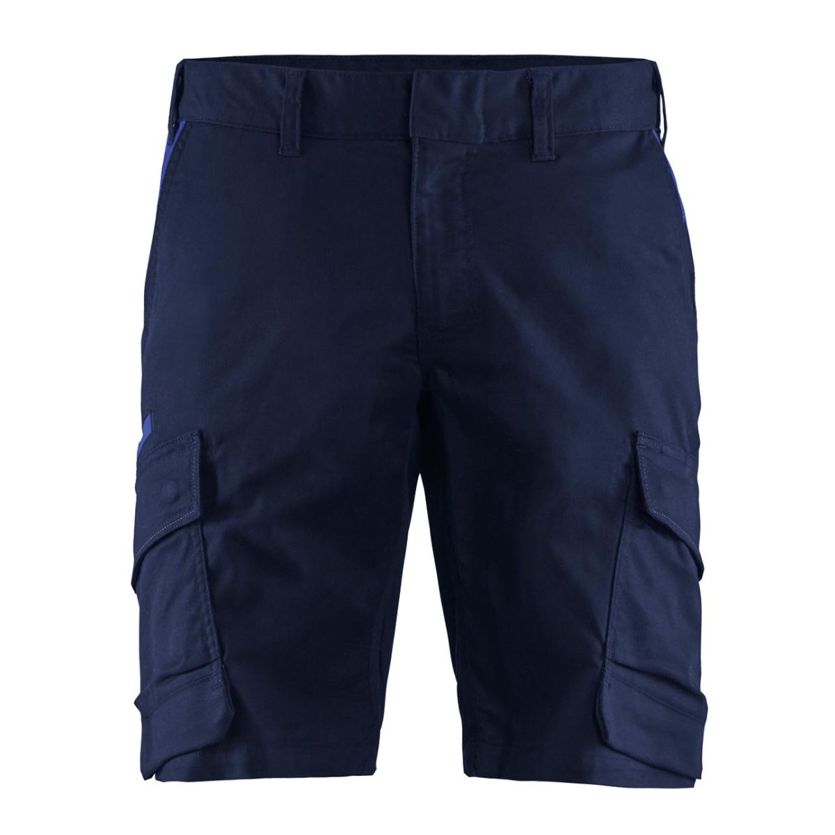 Shorts Industrie Stretch, marineblau / kornblau, Konfektionsgröße DE: 44