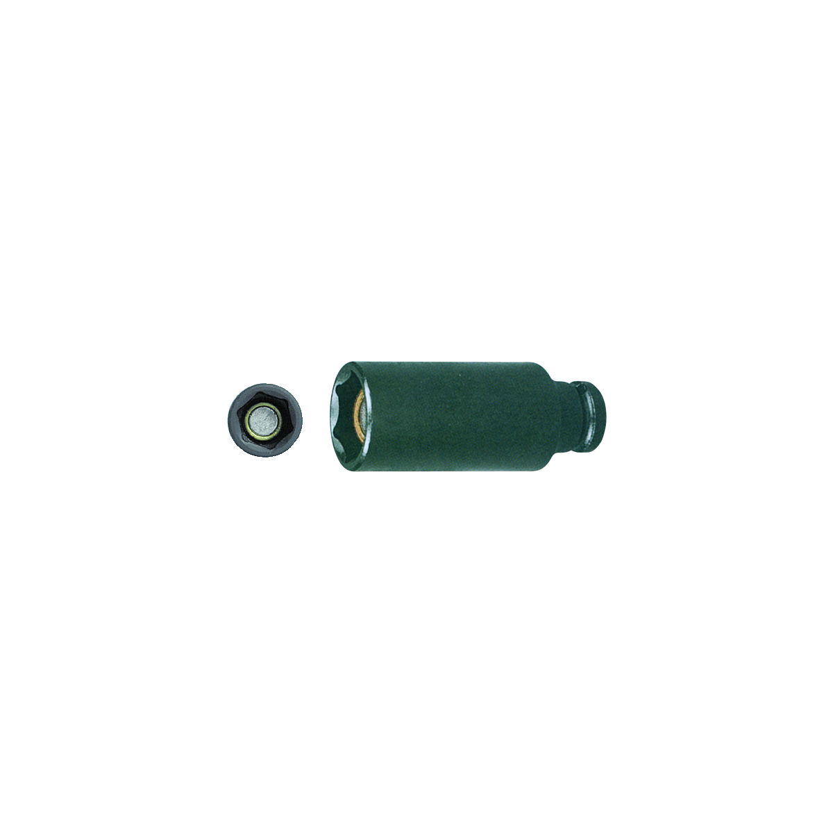 IMPACT-Steckschlüsseleinsatz 6-kant, 1/4 Zoll lang mit gefedertem Magnet, Schlüsselweite: 7mm