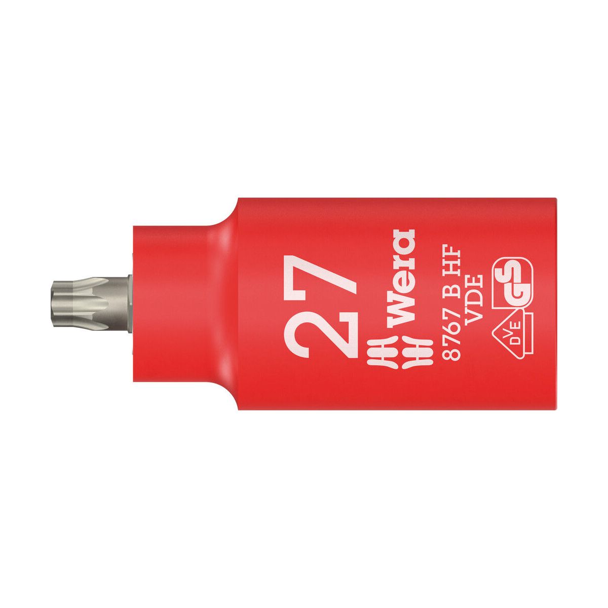8767 B VDE HF TORX® Zyklop Bitnuss, isoliert, mit 3/8″-Antrieb, mit Haltefunktion, TX 27 x 55 mm