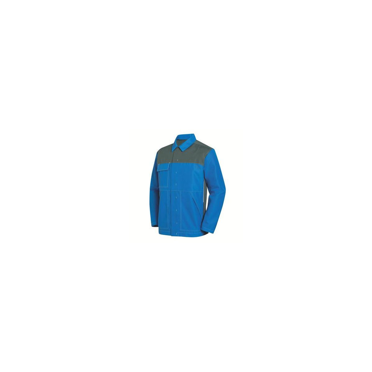 Arbeitsjacke uvex perfect acid blau/grau/kornblau 48/50, blau / grau / kornblau