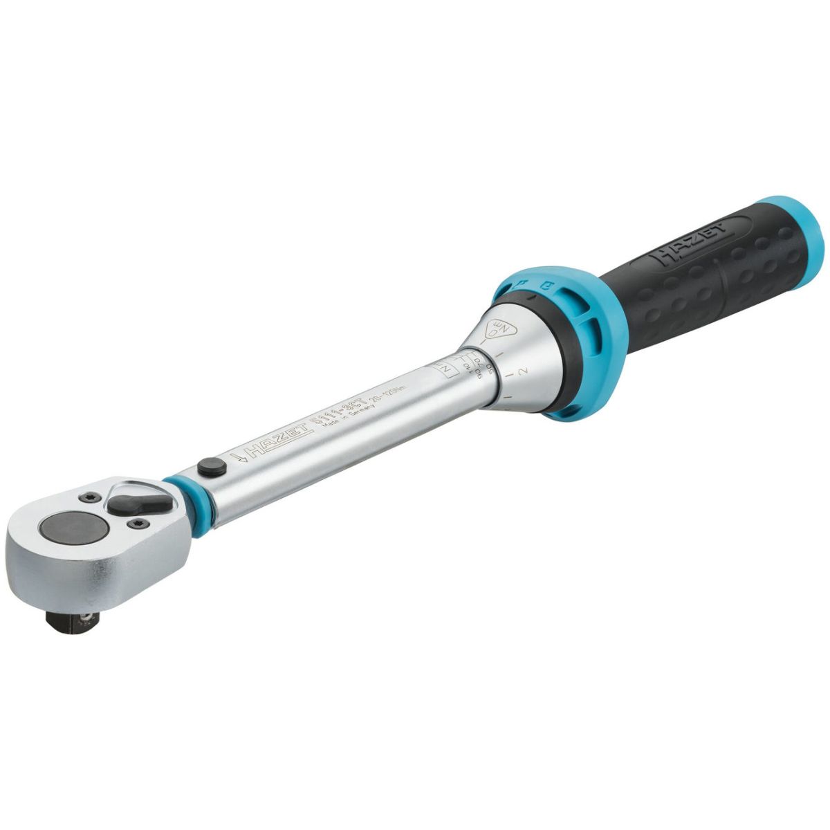 Drehmomentschlüssel ∙ Drehmomentbereich min-max: 20 – 120 Nm ∙ Genauigkeit: 3% ∙ 3/8 Zoll (10 mm) Vierkant massiv ∙ Länge: 375 mm