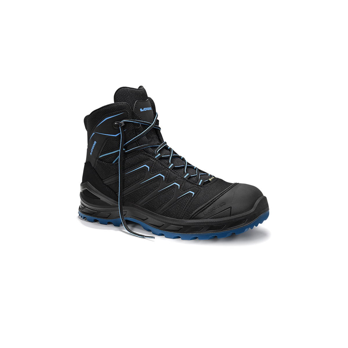 Sicherheitsstiefel LARROX Work GTX® schwarz-blau Mid S3, Größe 42