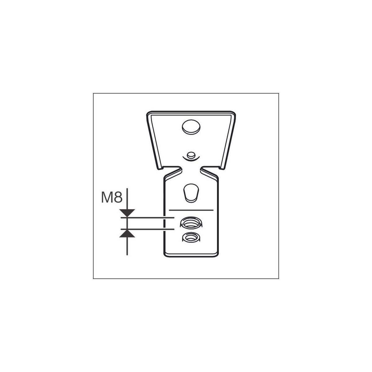 PRO FMI-M6/M8 Metallaufhänger