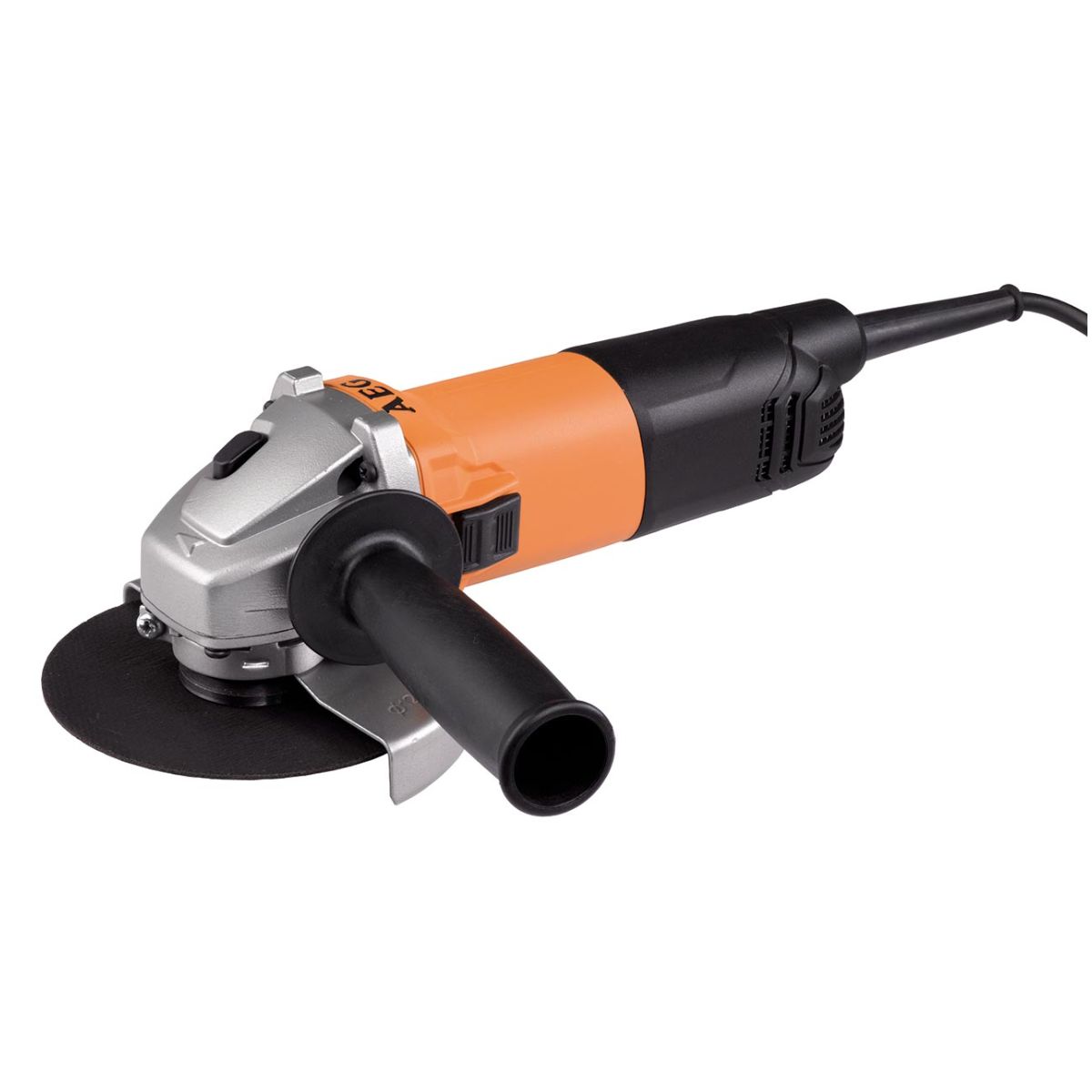 AEG Elektro-Winkelschleifer WS8, 800W, für 115 mm Scheiben ⌀, mit Wiederanlaufsperre, M14 Schleifspindelgewinde