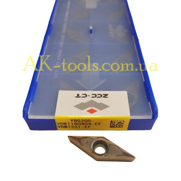 ПРОХІДНІ-РОЗТОЧНІ ПЛАСТИНИ, 35° VNMG+VBMT+VCMT · VBMT160404-EF YBG205 ZCC-Original