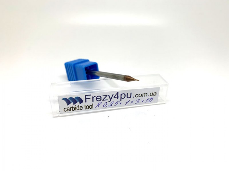 Мікрофреза кінцева сферична R0.25*1*3*45