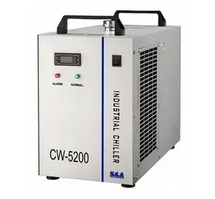 Чилер S&A CW-5200 для лазерних верстатів CO₂ до 150 Вт (промисловий охолоджувач води 1400 Вт)