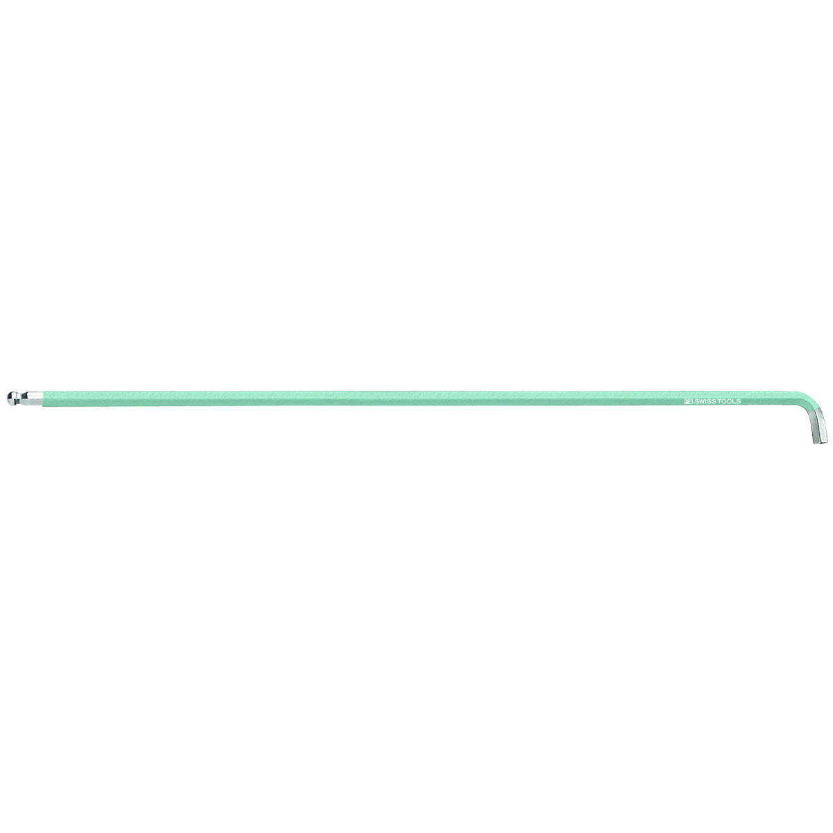 6-kant-Winkelschraubendreher, lang und kurzem Schenkel, mit Kugelkopf pulverbeschichtet, Sechskant: 1,5mm