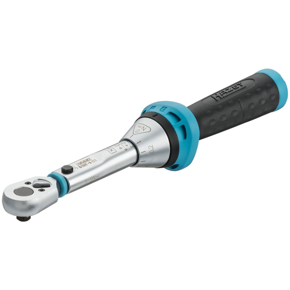 Drehmomentschlüssel mit DAkkS-Kalibrierschein ∙ Drehmomentbereich min-max: 1 – 9 Nm ∙ Genauigkeit: 4% ∙ 1/4 Zoll (6,3 mm) Vierkant massiv ∙ Länge: 234 mm