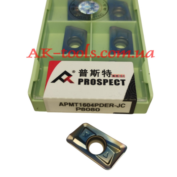 ФРЕЗЕРНІ СВЕРДЛИЛЬНІ ПЛАСТИНИ · APMT1604PDER-JC P8080