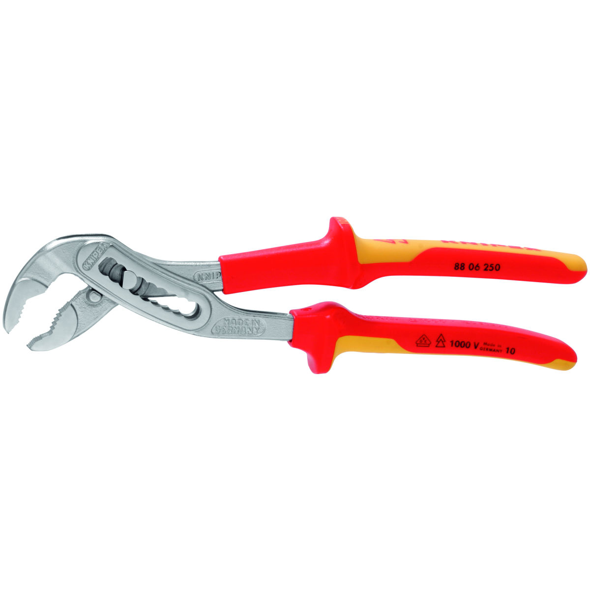 Wasserpumpenzange Alligator® VDE-Griffhüllen, ganze Länge: 250mm