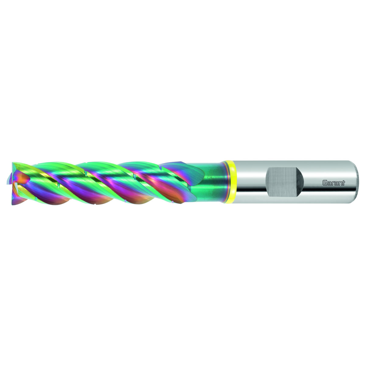 GARANT Master Alu VHM-Fräser mit mehr Spanteilern TPC, DLC, ⌀ h6 D C : 4mm