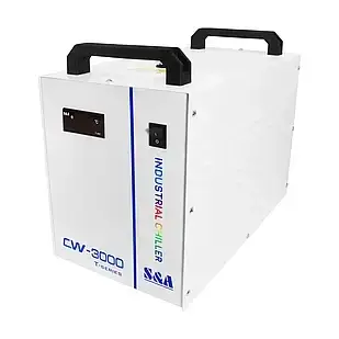 Чилер S&A CW-3000TG для лазерних верстатів CO₂ до 80 Вт і шпинделя до 3 кВт (охолоджувач води)