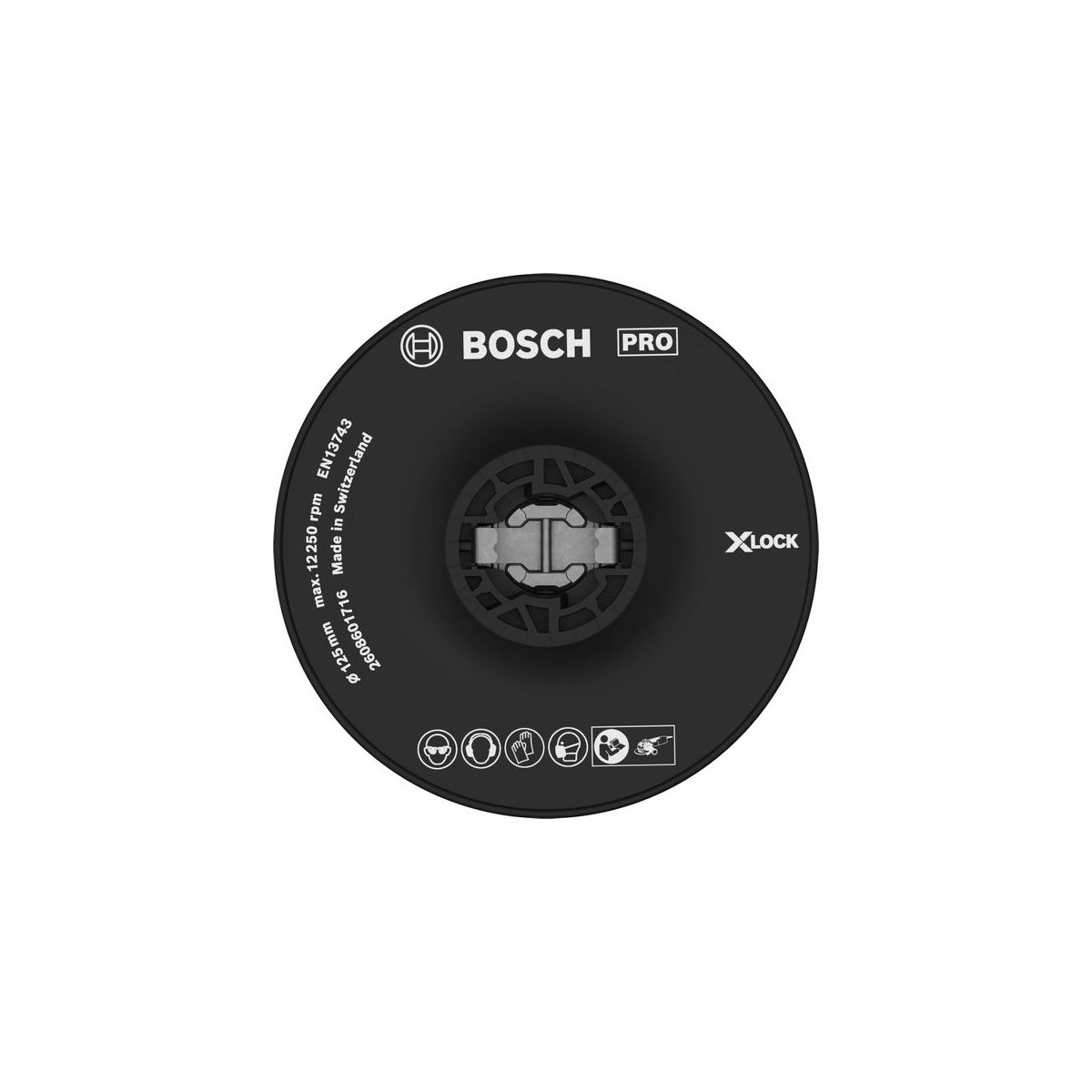 X-LOCK Stützteller, 125 mm, hart