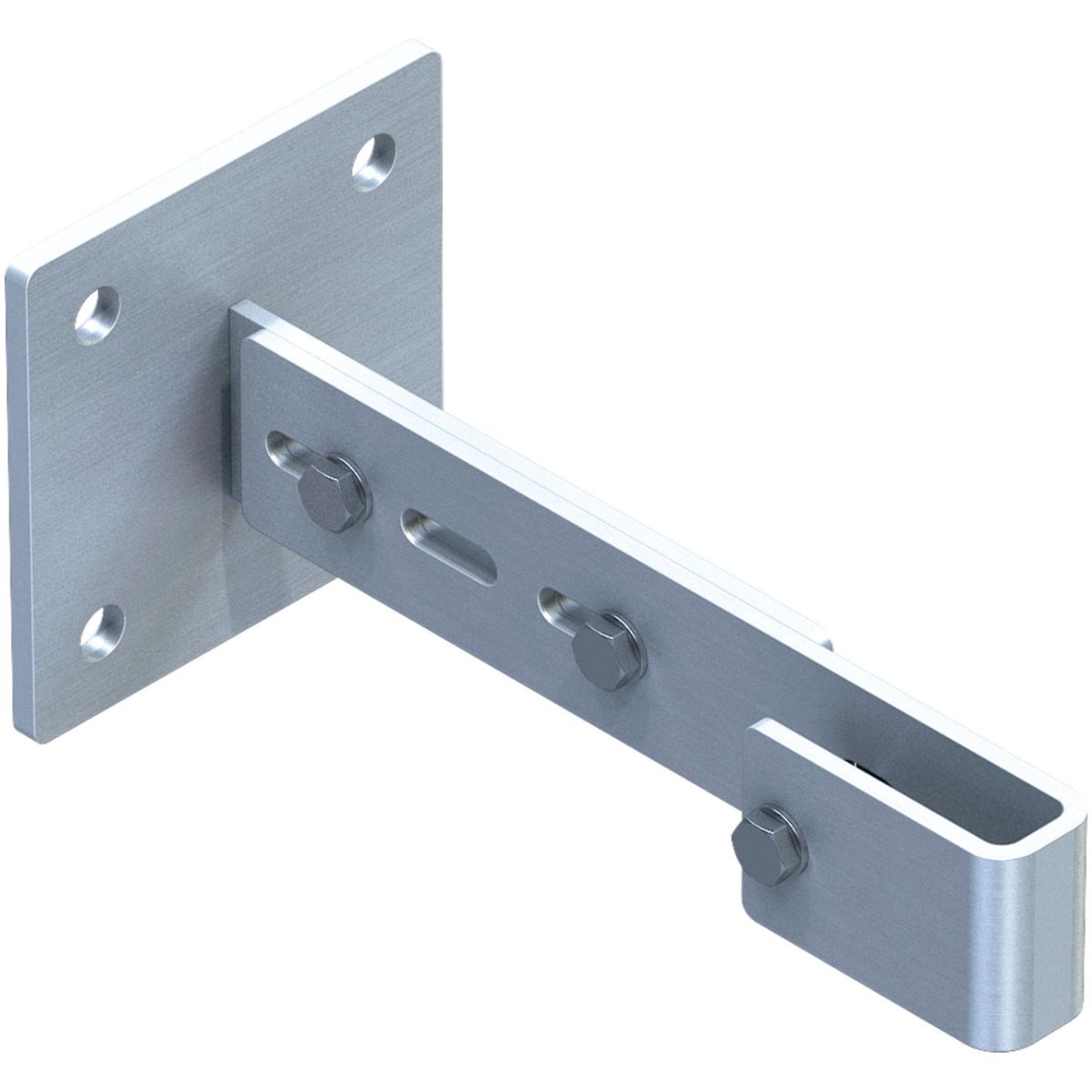 Wandhalter verstellbar, Edelstahl V4A