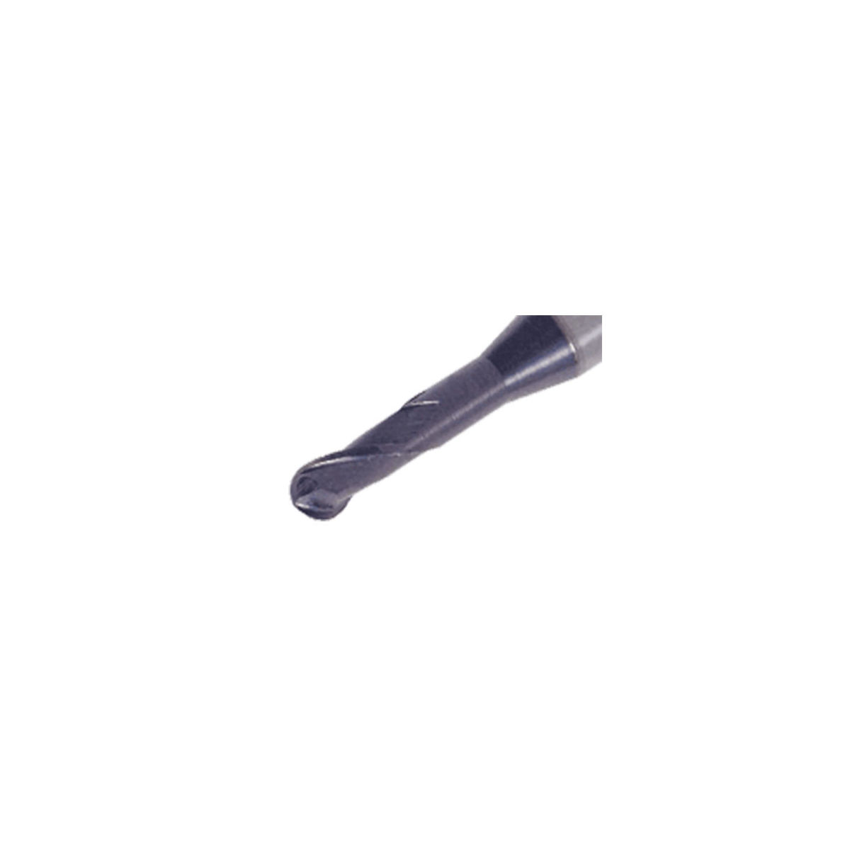 EB-A2 040-060/35C6M80 IC903 Vollhartmetall-Kugelkopffräser für die Herstellung von Rippen und Stegen mit 2 Schneiden und 30° Spiralwinkel