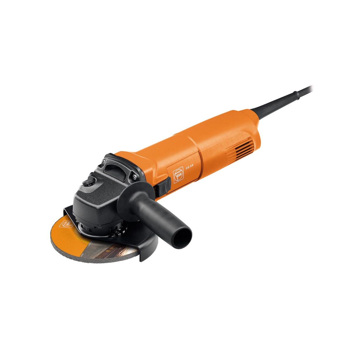Fein Elektro-Winkelschleifer CG, M14 Schleifspindelgewinde, für 125 mm Scheiben ⌀, mit Wiederanlaufsperre, mit Anti-Vibrationsgriff