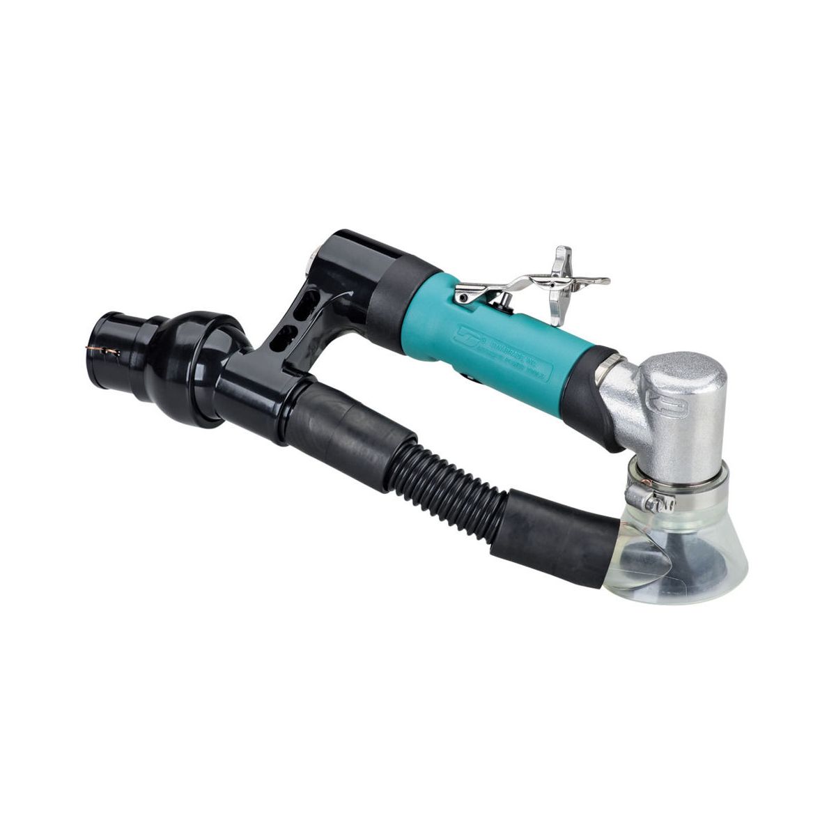 Scheibenschleifmaschine mit 2″ (51 mm) Durchmesser und 7-Grad-Versatz, mit Zentralstaubabsaugung