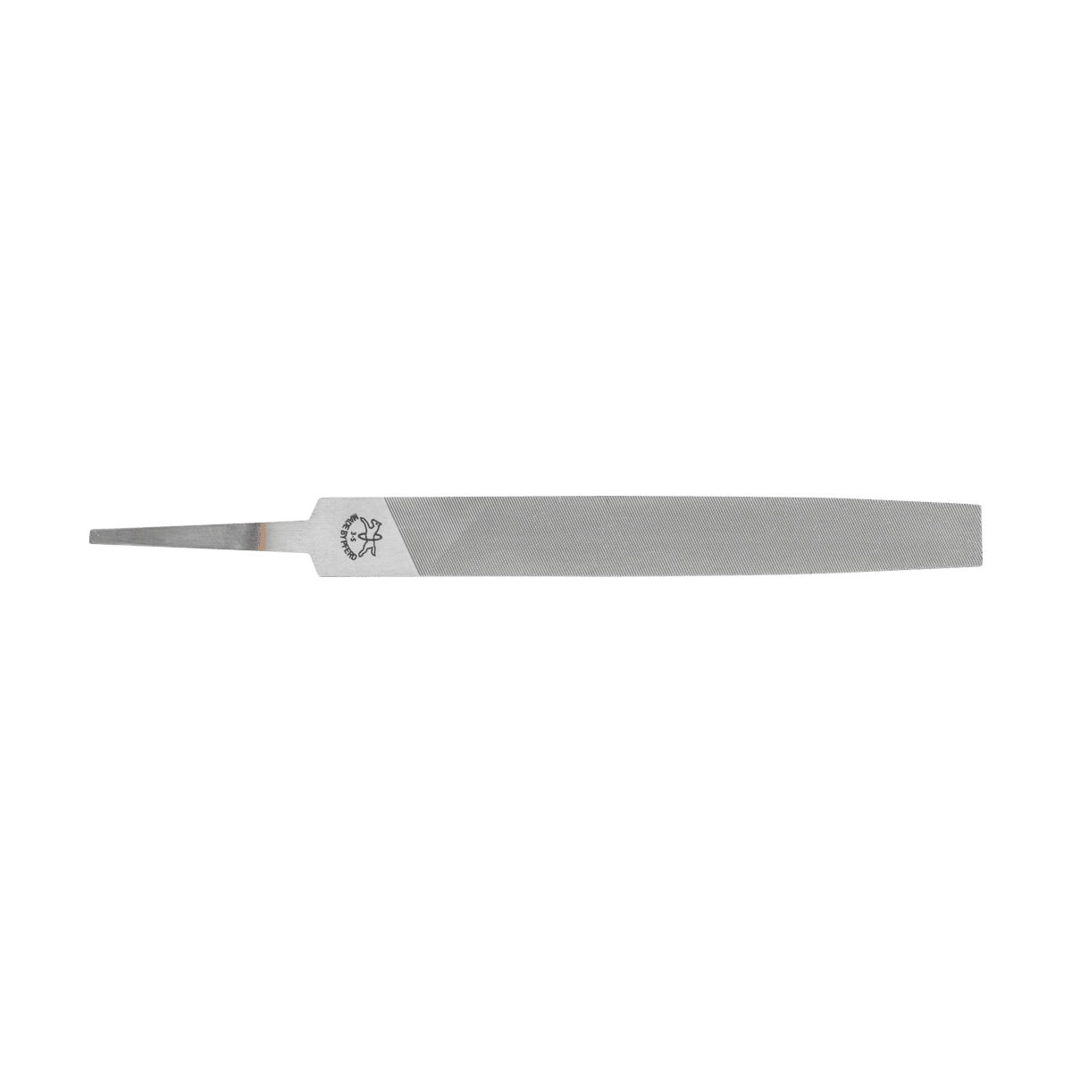 PFERD TOOLS Werkstattfeile Flachspitz 100mm Hieb 3 für Feinbearbeitung, Schlichten