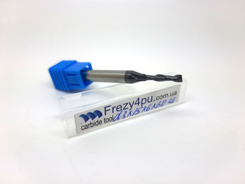 Фреза кінцева d3 D6 L55/15-2Т