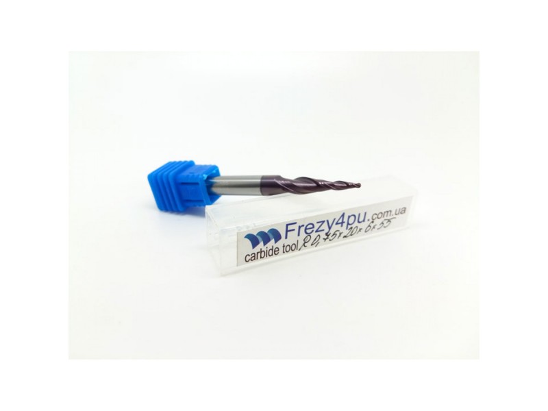 Фреза конусна R0.75 D6 L55/20