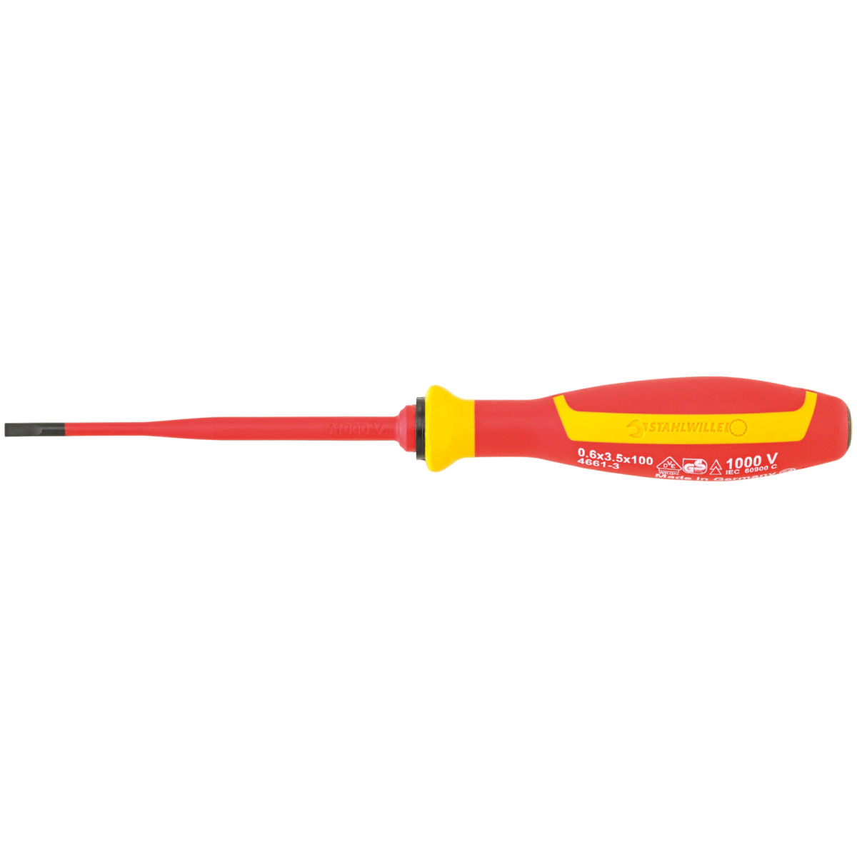 VDE-Schlitzschraubendreher 0,6mm x 3,5mm L.100mm