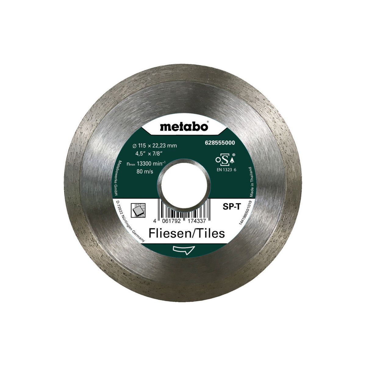 Diamanttrennscheibe SP - T, 115x22,23 mm, Fliesen