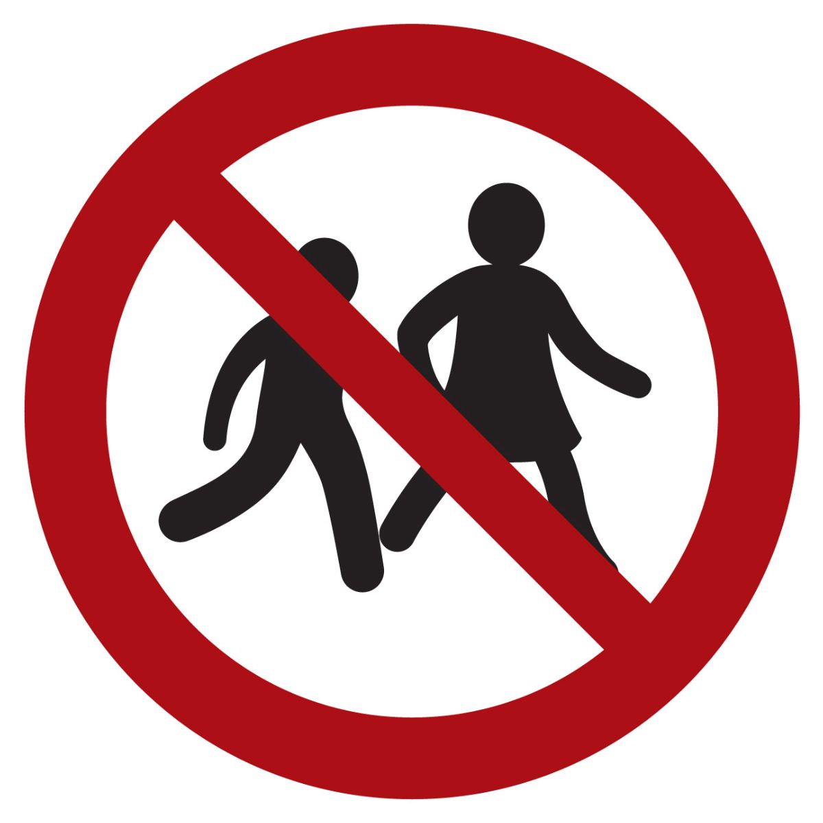 Verbotszeichen Kinder verboten, Typ: 02200