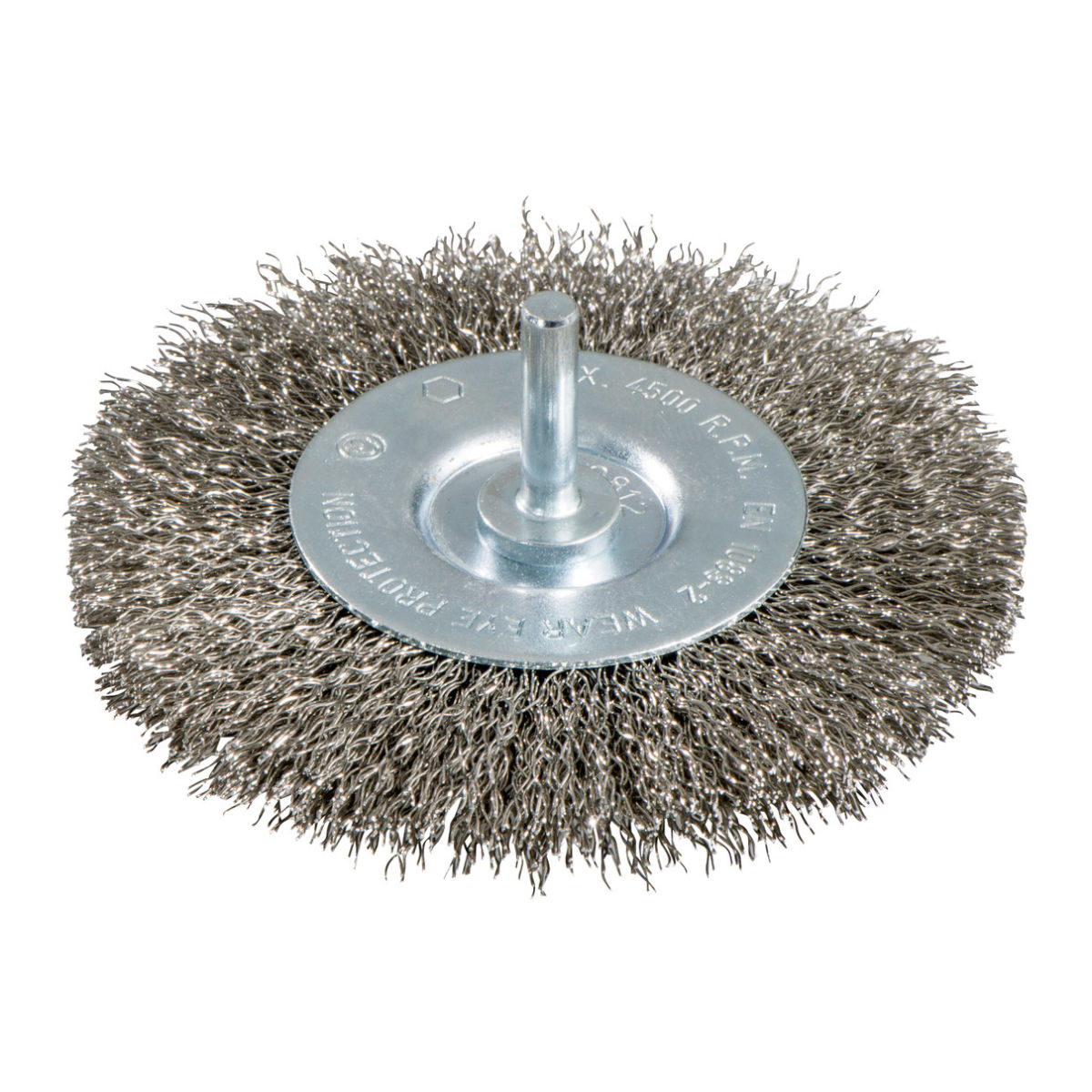 Rundbürste 75x0,3 mm/ 6 mm, Edelstahl, gewellt