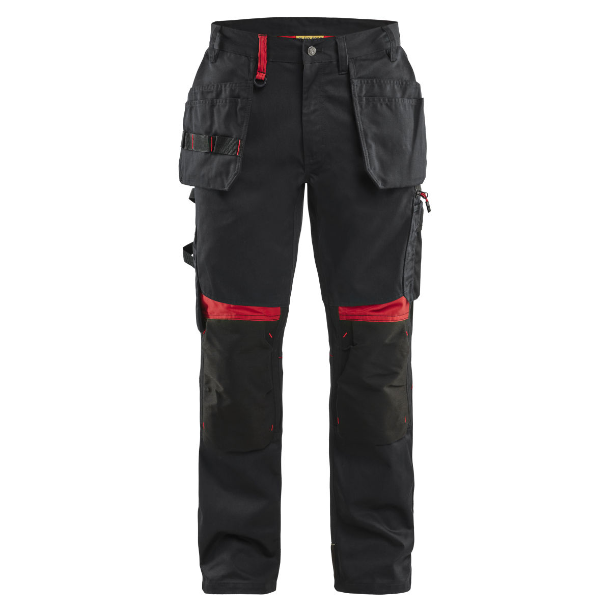 Handwerker Arbeitshose Schwarz/Rot C50, schwarz / rot