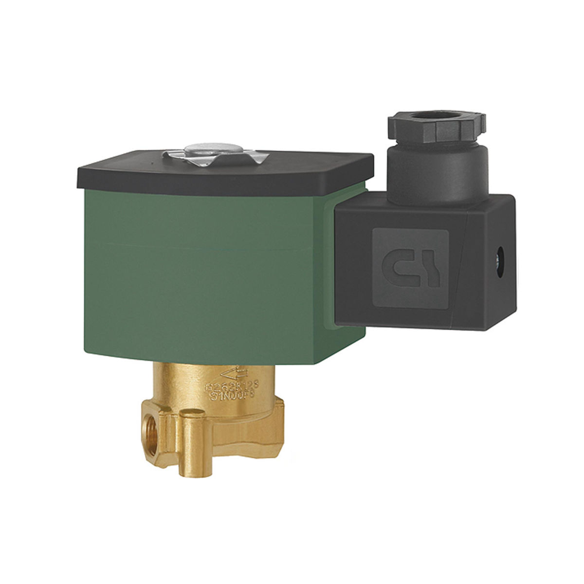 2/2-Wege-Magnetventil, Messing, NO, direktgesteuert, 230 V, 50-60 Hz, NBR, Rp 1/8, PN 0-18 bar
