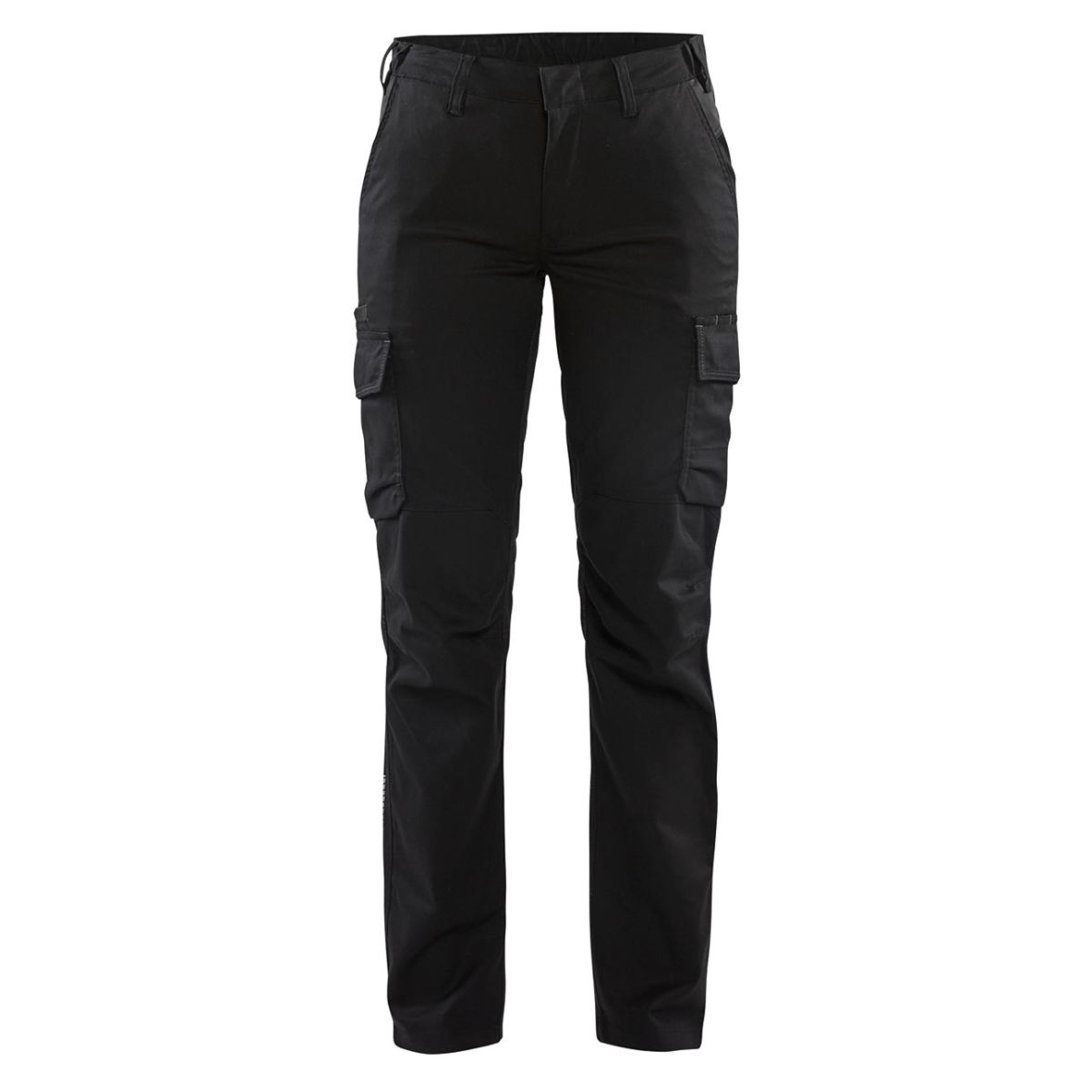 Damen-Bundhose Industrie Stretch, schwarz, Konfektionsgröße DE: 34