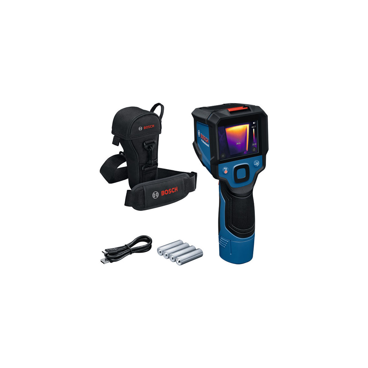 Wärmebildkamera GTC 12V-450-13, AA1 Alkaline Akku-Adapter, 4 x 1,5 Batterie (AA)
