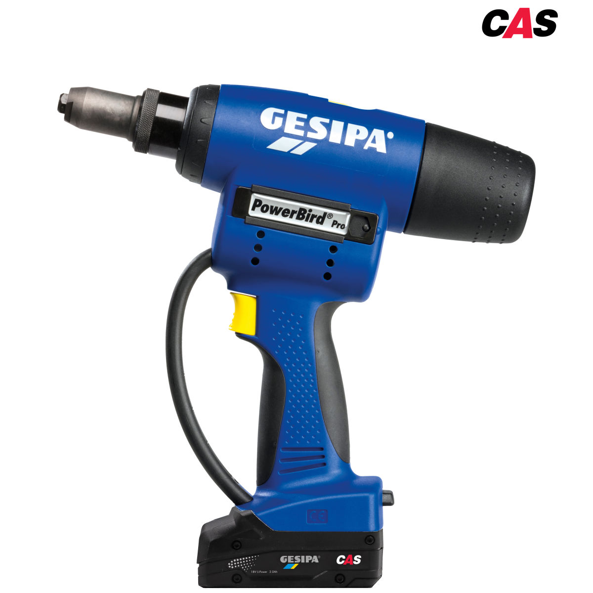PowerBird Pro Gold Edition CAS mit Andrückauslösung / mit 1 Li-Ion Akku 18V - 2,0 Ah / Ladegerät in L-Boxx, 1 Stück