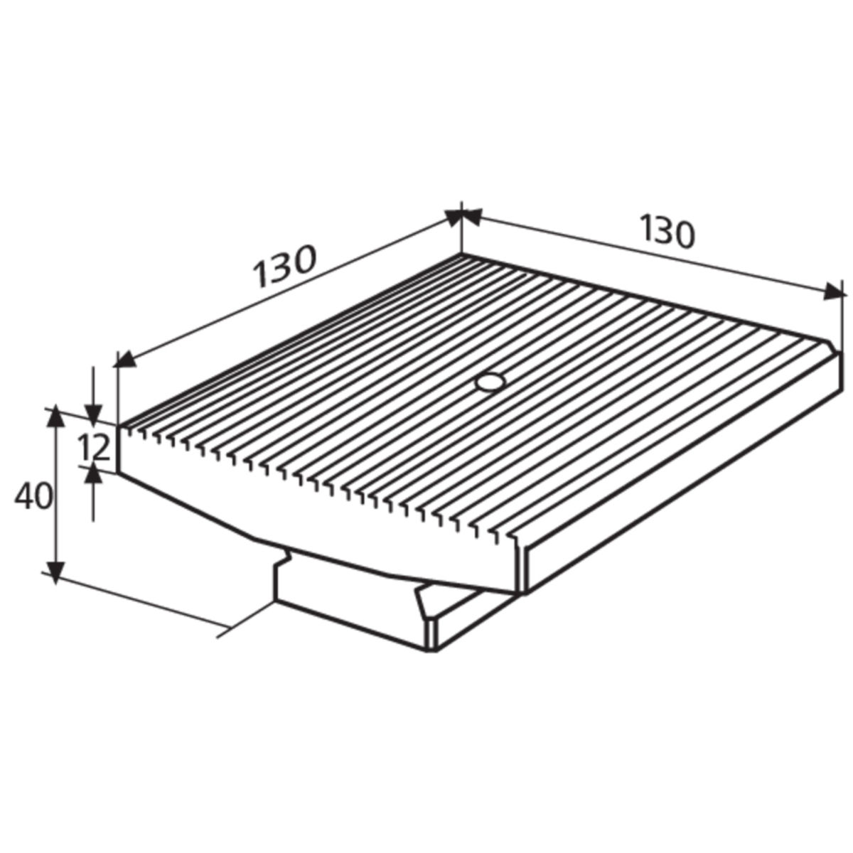 827 b 34 Meßtischplatte 130 x 130 mm mit Kalibrierung