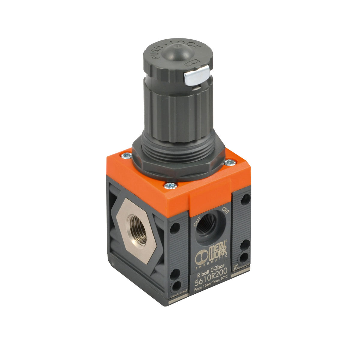 Batterie-Regler »SYNTESI«, BG1, G 1/8, 0…12 bar, ohne Manometer