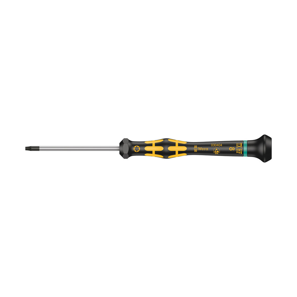 1567 TORX® HF ESD Kraftform Micro Schraubendreher mit Haltefunktion, TX 8 x 60 mm