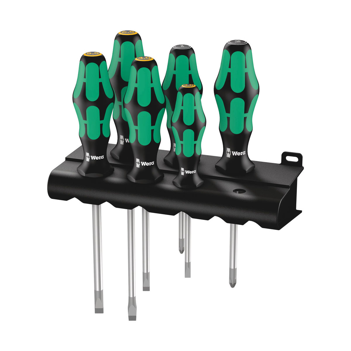 334/355/6 Rack Schraubendrehersatz Kraftform Plus Lasertip + Rack, 6-teilig